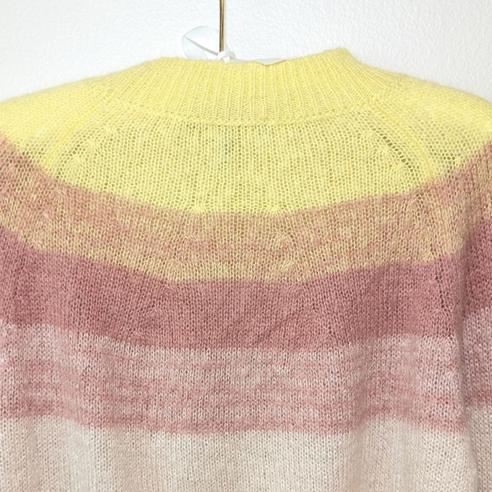 Maje Mohair Millao Striped Sweater - Picture 9 of 15